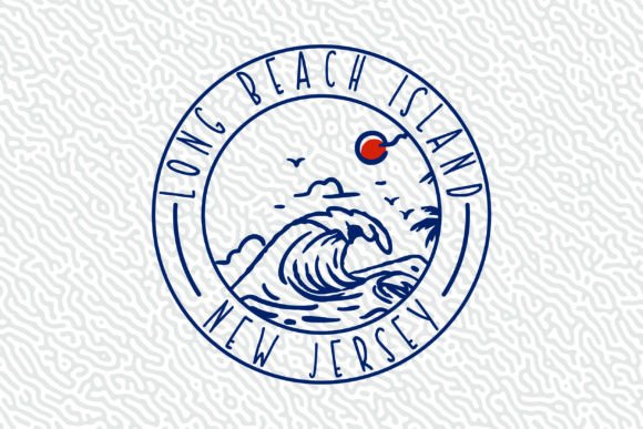 Long Beach Island New Jersey Graphic for Crafters & Designers
